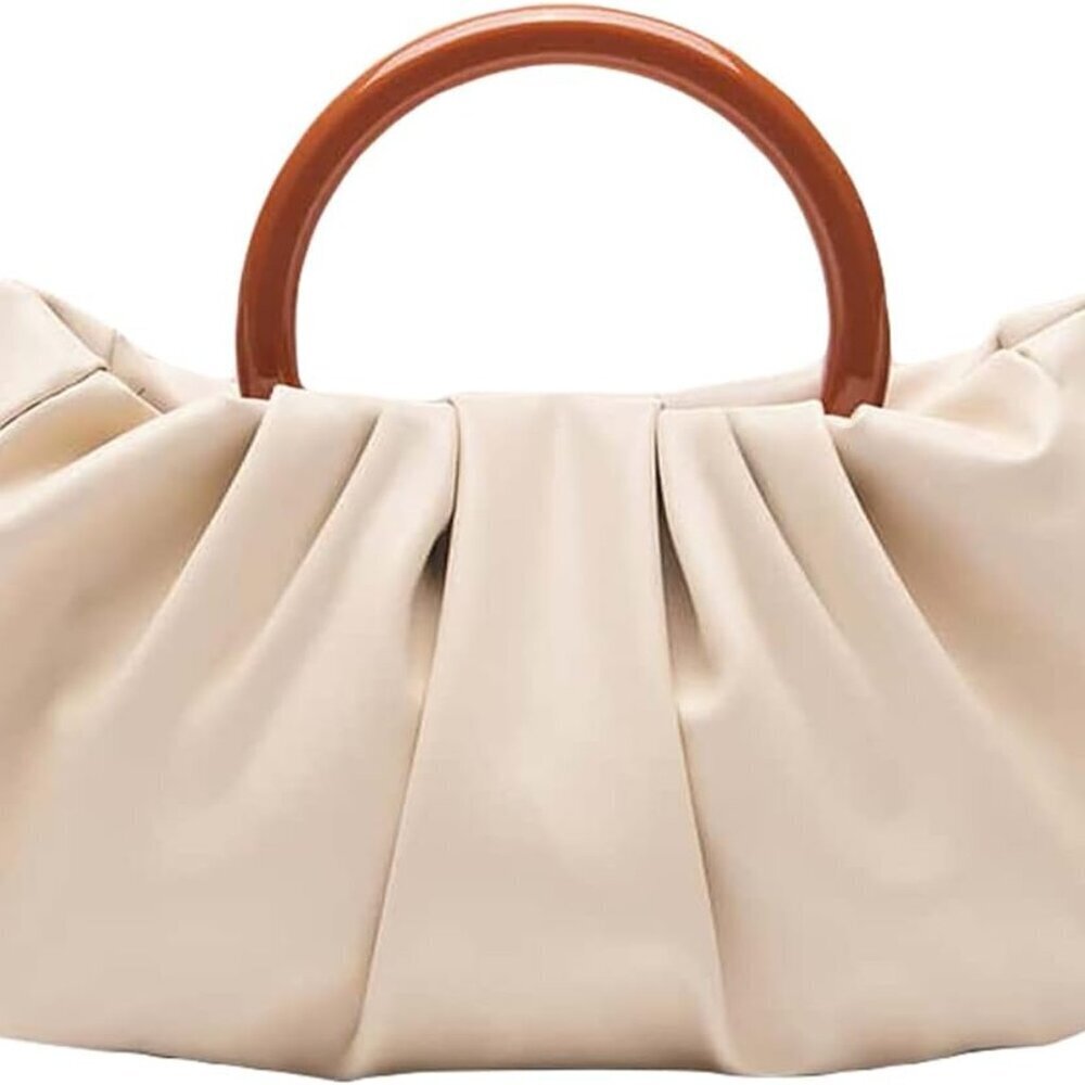Women's Faux Leather Small Handbag Clutch Pouch Compact Casual Purse
